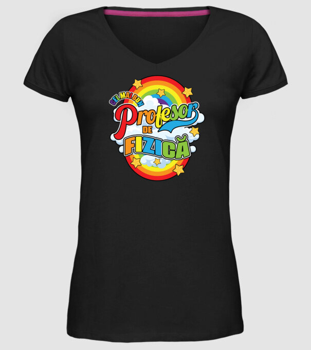 Cel mai bun fizică model negru pe tricou