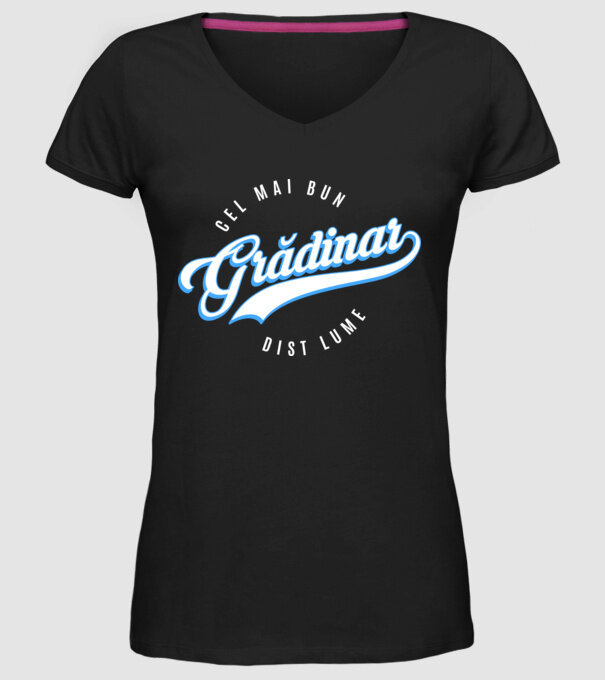 cel mai bun grădinar din lume model negru pe tricou