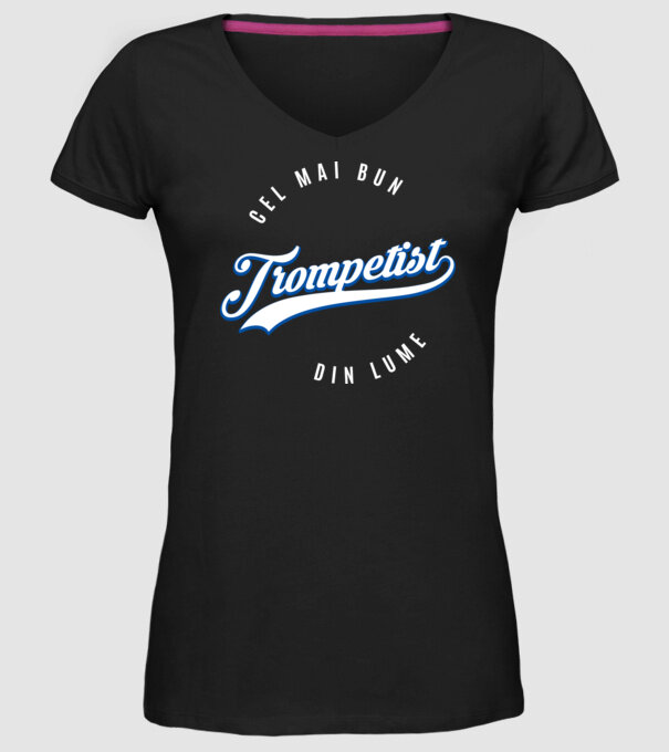 Cel mai bun trompetist din lume model negru pe tricou