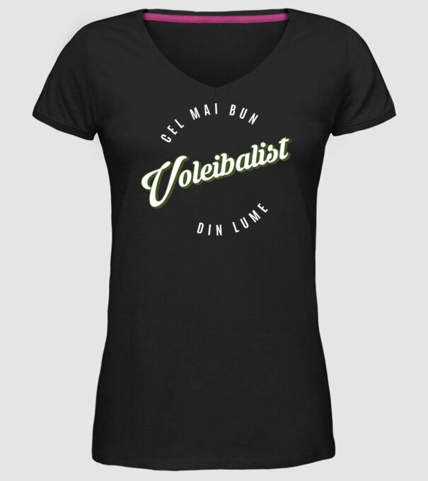 Cel mai bun Voleibalist din lume model negru pe tricou