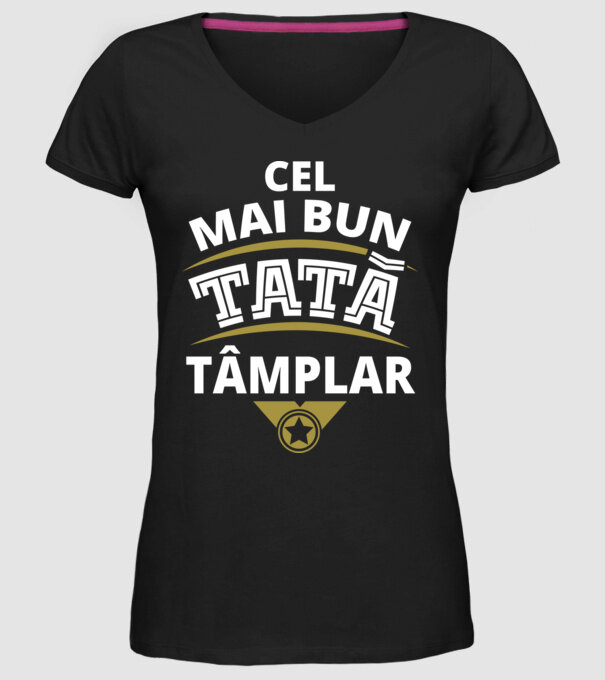 Cel mai bun tată tâmplar model negru pe tricou