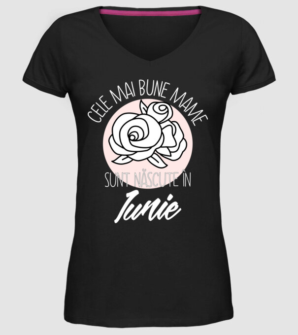 Cele mai bune mame sunt născute în Iunie model negru pe tricou