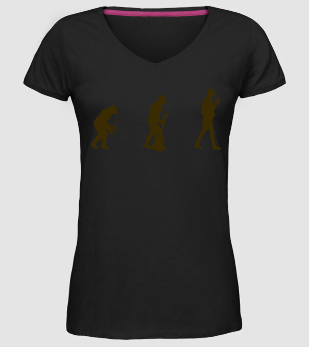 chitară evolution model negru pe tricou