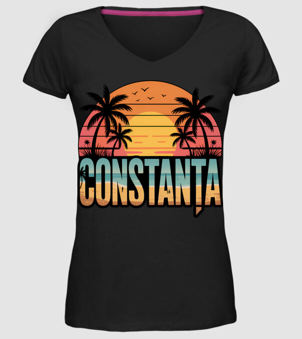 Constanța model negru pe tricou