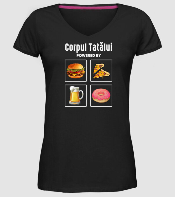 Corpul Tatălui model negru pe tricou