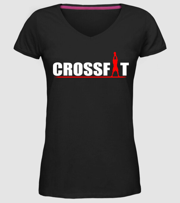Crossfit model negru pe tricou
