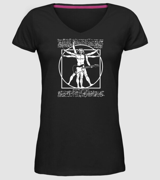 Da Vinci model negru pe tricou