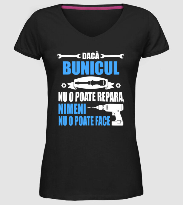 Dacă bunicul nu o poate repara, nimeni nu o poate face model negru pe tricou