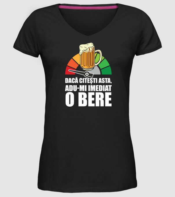 dacă citești asta, adu-mi imediat o bere model negru pe tricou