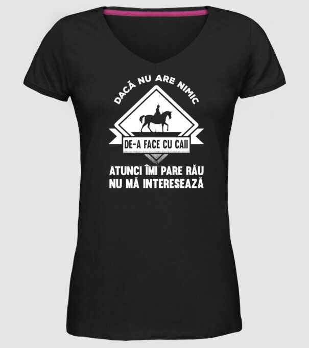 dacă nu are nimic de-a face cu caii, atunci îmi pare rău, nu mă interesează model negru pe tricou