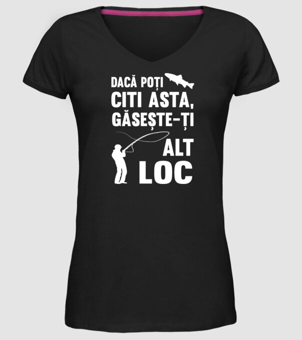 Dacă poți citi asta, găsește-ți alt loc model negru pe tricou
