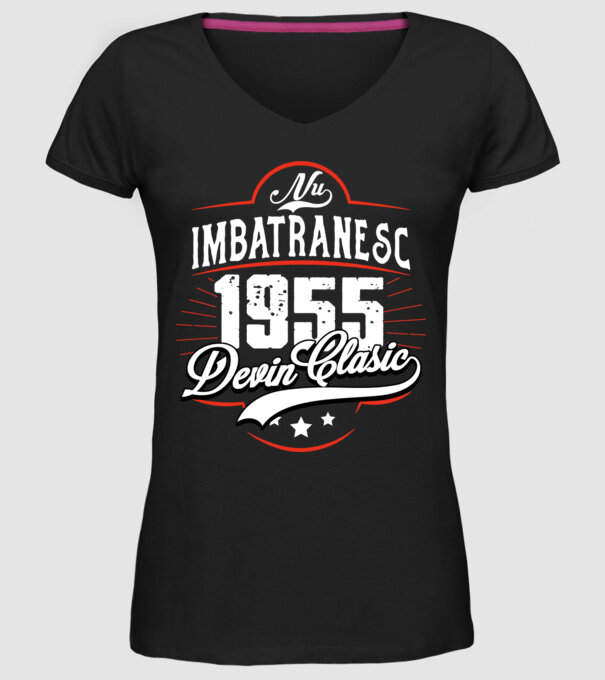 Devin Clasic - 1955 model negru pe tricou
