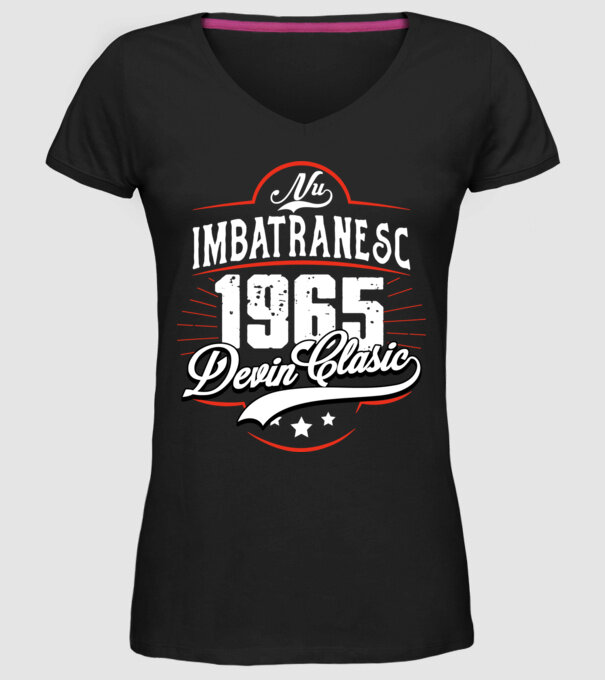 Devin Clasic - 1965 model negru pe tricou