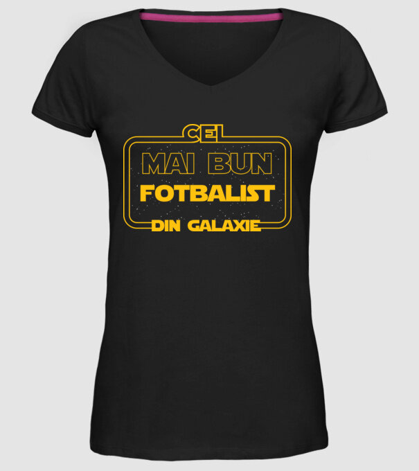 Cel mai bun fotbalist din galaxie model negru pe tricou