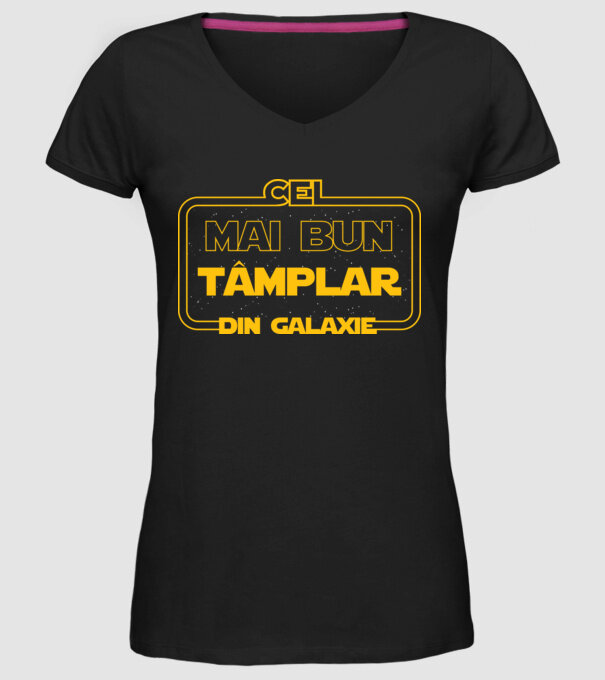 Cel mai bun tâmplar din galaxie model negru pe tricou