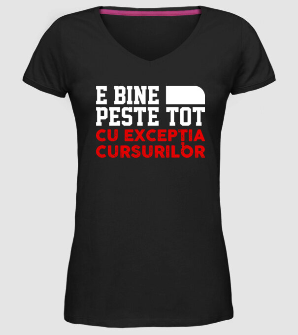 e bine peste tot, cu excepția cursurilor D1104825 model negru pe tricou