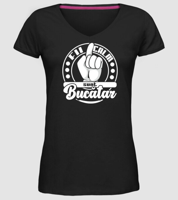 Fii calm... sunt bucătar model negru pe tricou
