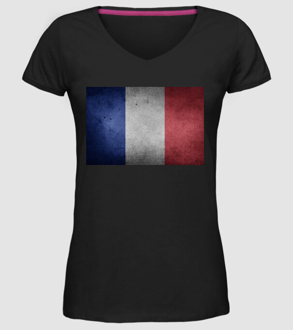 FRANCE model negru pe tricou