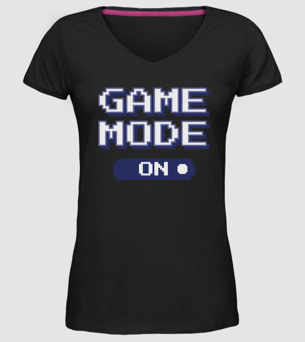 Gamer - Game mode on model negru pe tricou