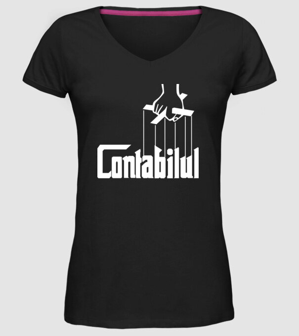 Contabilul model negru pe tricou