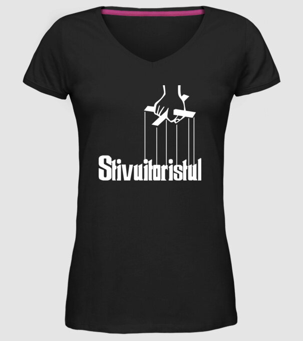 Stivuitoristul model negru pe tricou