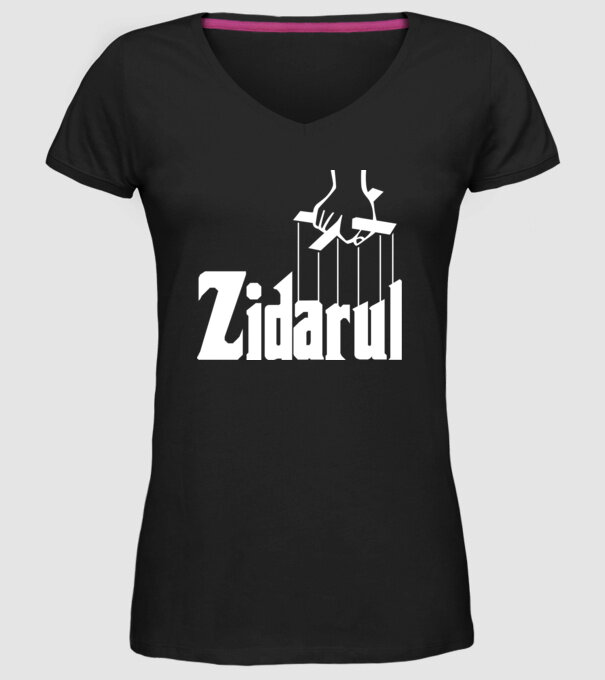 Zidarul model negru pe tricou