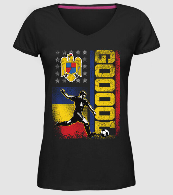 GOOOL model negru pe tricou