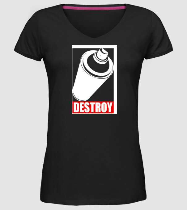 Graffiti model negru pe tricou
