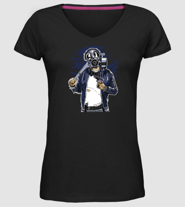 Graffiti model negru pe tricou