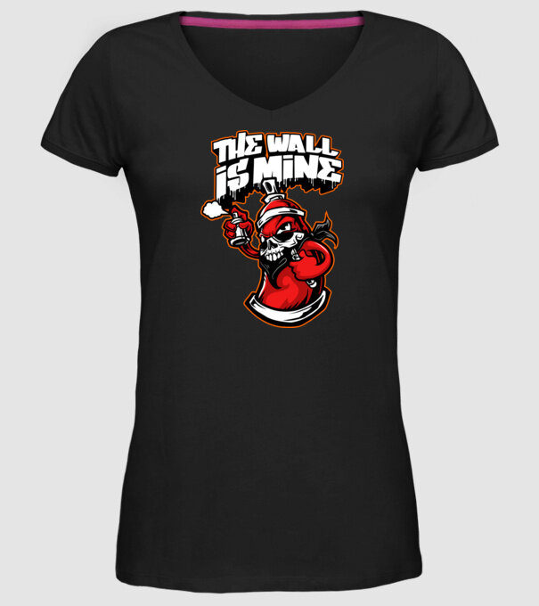 Graffiti model negru pe tricou