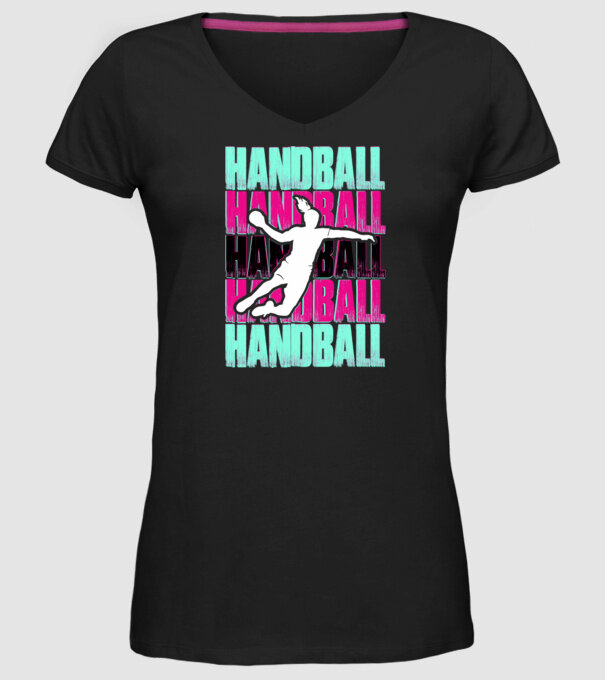 handball model negru pe tricou