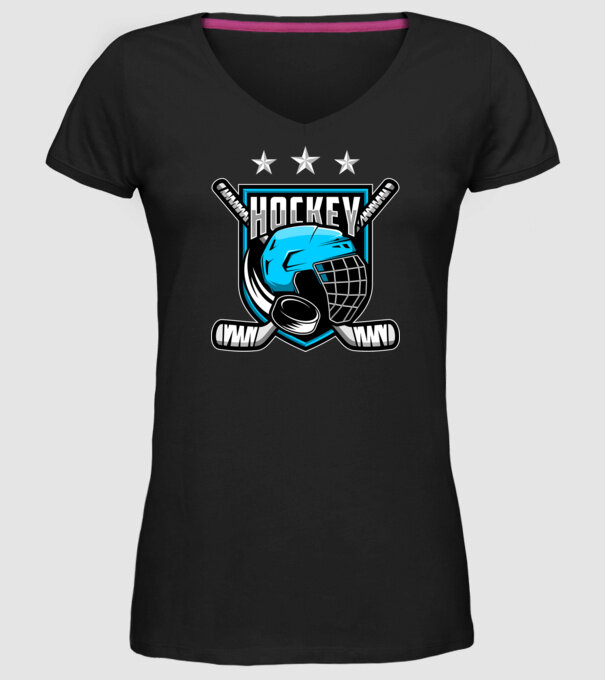 Hockey model negru pe tricou