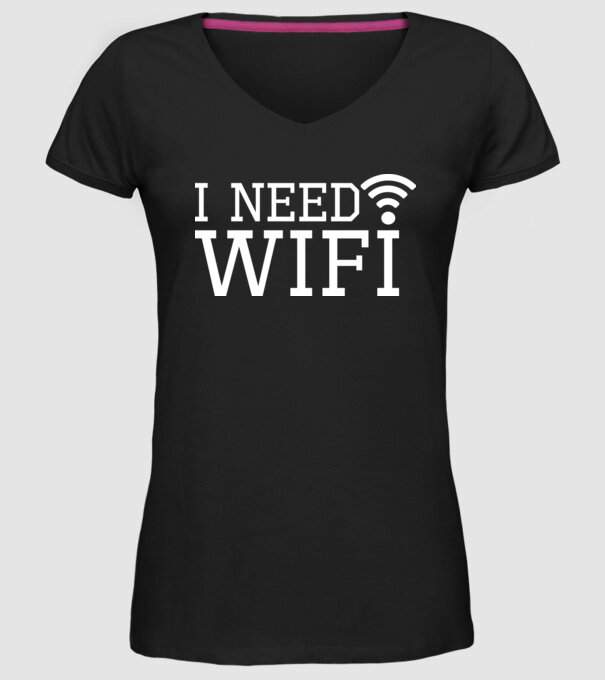 I need wifi model negru pe tricou