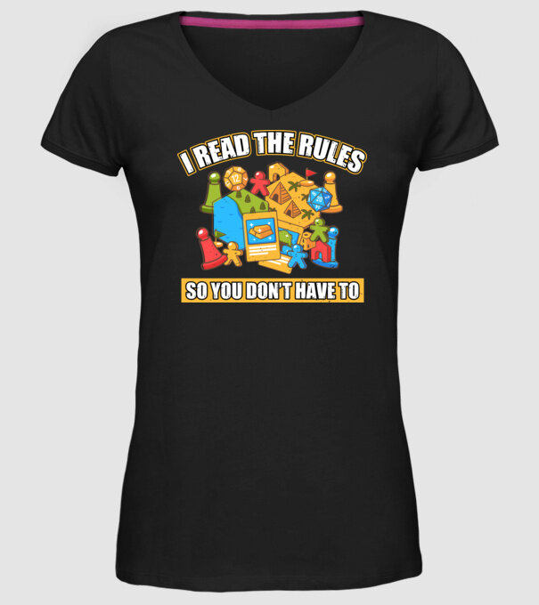 I read the rules model negru pe tricou