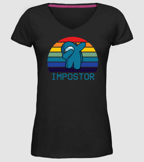 Impostor model negru pe tricou
