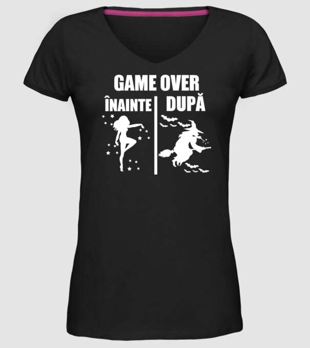 înainte - după model negru pe tricou