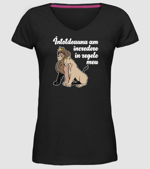 Întotdeauna am încredere în regele meu model negru pe tricou