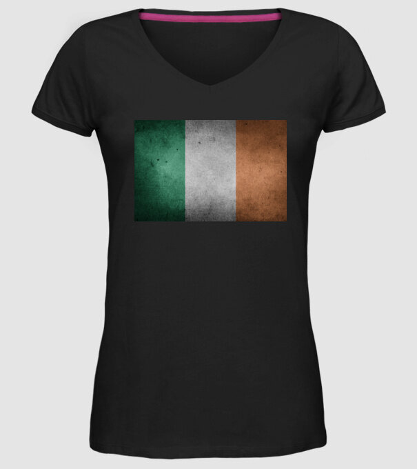 IRELAND model negru pe tricou