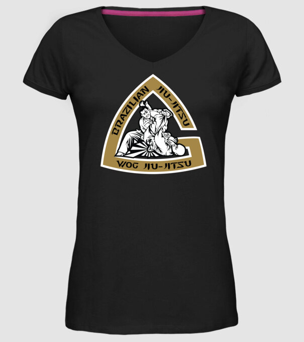 Jiu Jitsu model negru pe tricou