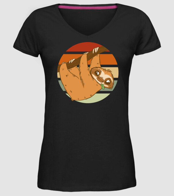 Leneș model negru pe tricou