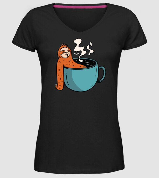 Leneș model negru pe tricou