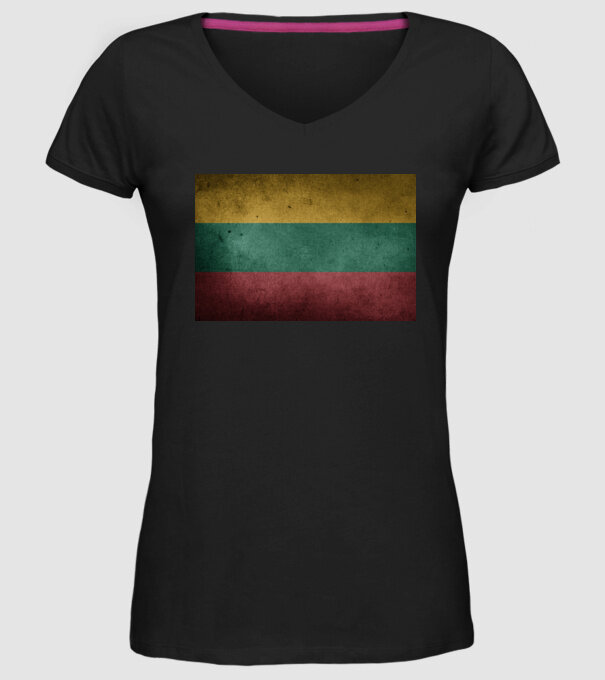 LITHUANIA model negru pe tricou