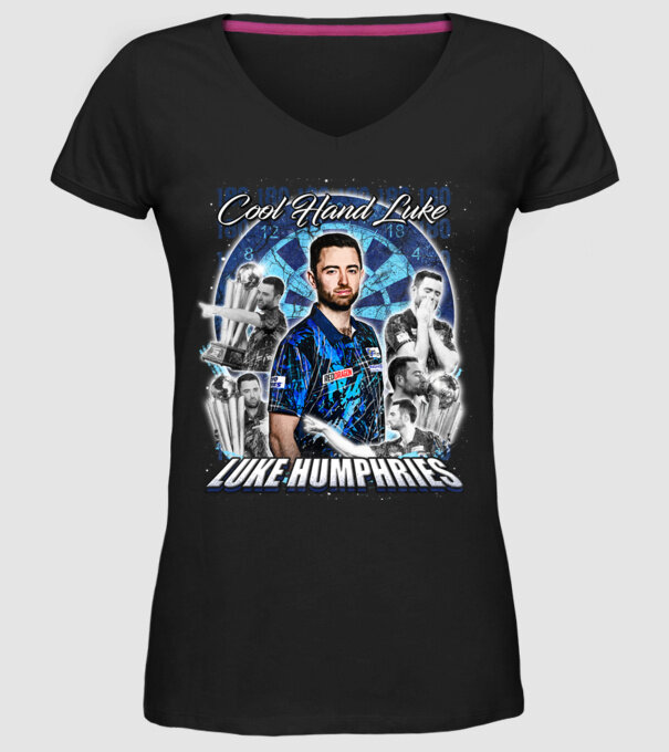 Luke Humphries Cool hand Luke model negru pe tricou