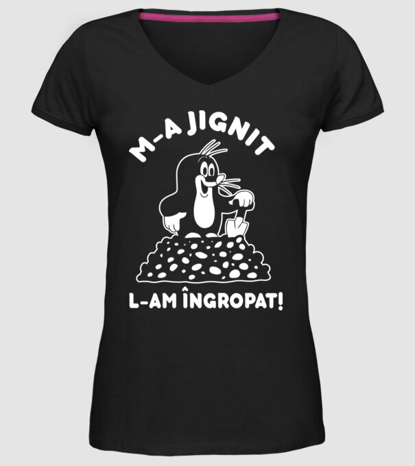 M-a jignit, l-am îngropat model negru pe tricou