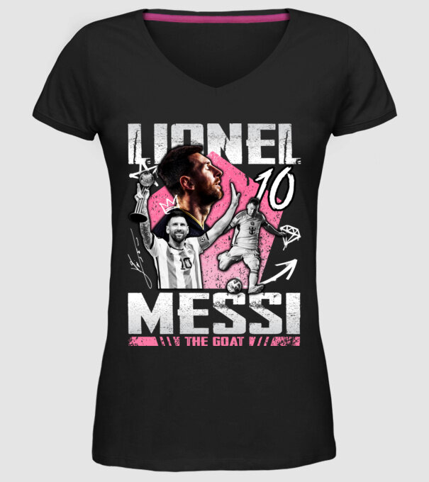 Messi tribute model negru pe tricou