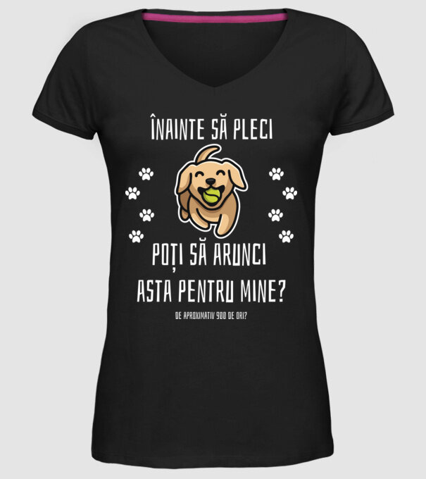 înainte să pleci, poți să arunci asta pentru mine? de aproximativ 900 de ori? model negru pe tricou