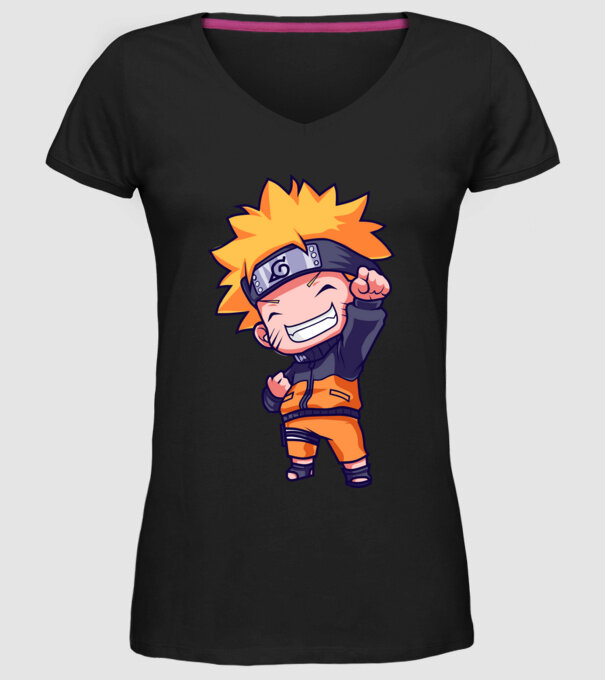 NARUTO model negru pe tricou