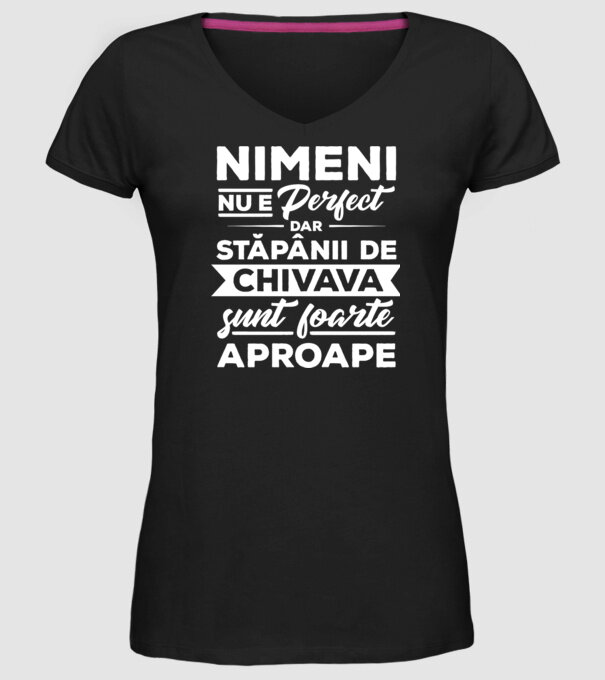 nimeni nu e perfect, dar stăpânii de chivava sunt foarte aproape model negru pe tricou