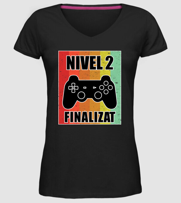 Nivel 2 finalizat model negru pe tricou