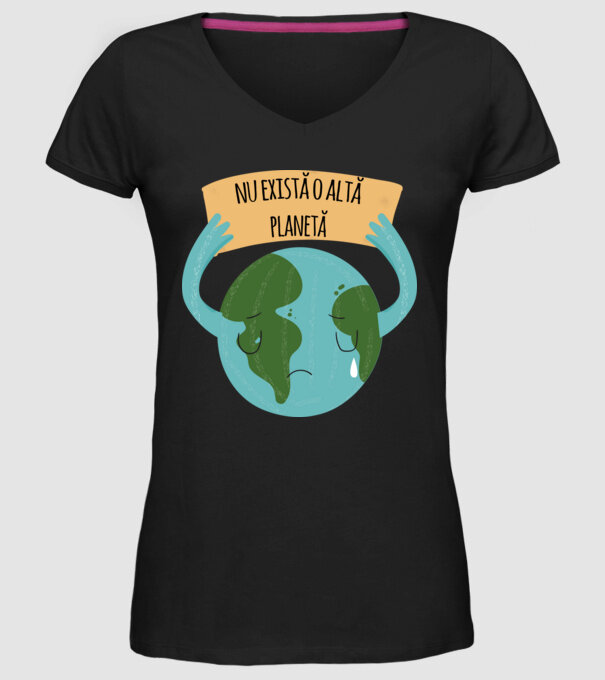 nu există o altă planetă model negru pe tricou